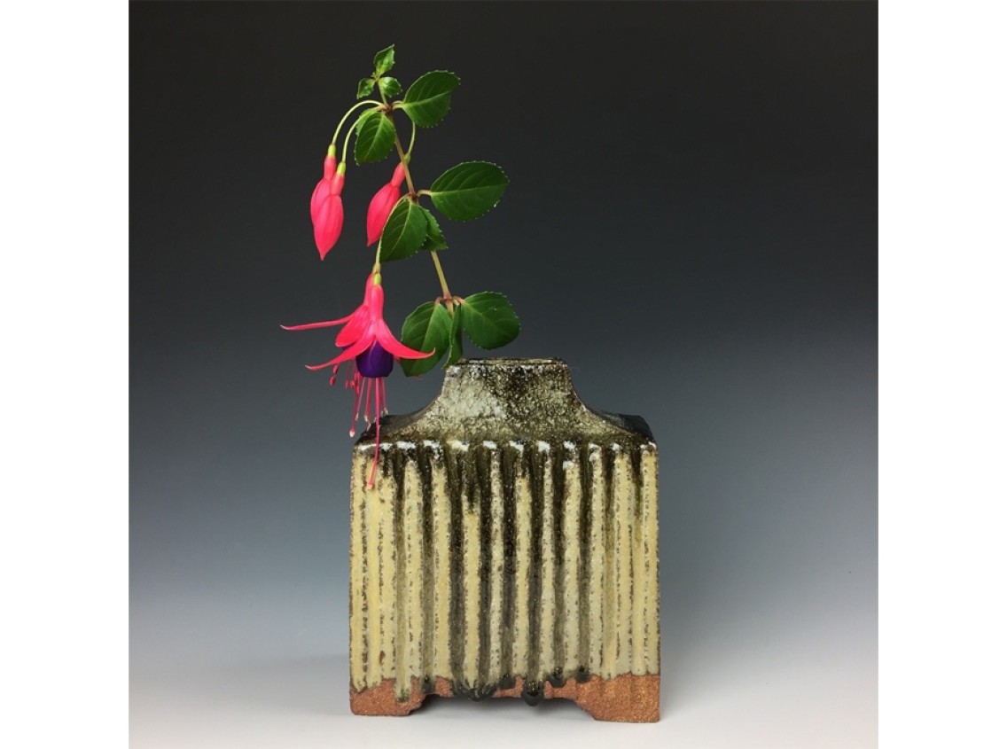 David Wright - Fluted Square Vase