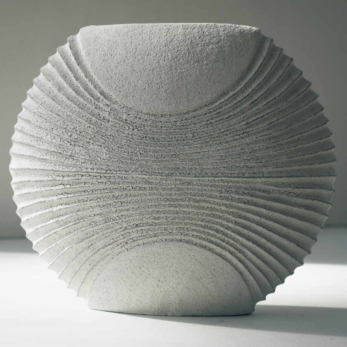 Michele Bianco - "Mirror Still" Tall Disc Vessel