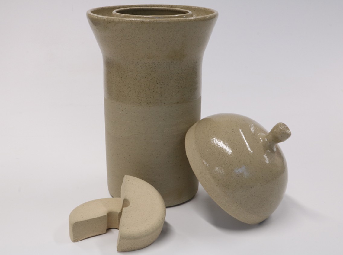 Sanded Buff Fermentation Crock by Charlie Manthorp