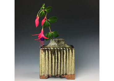 David Wright - Fluted Square Vase