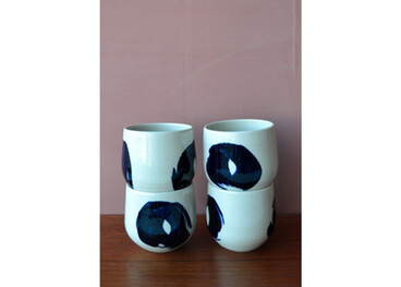 Izzy Letty - Round Belly Mug, Cobalt