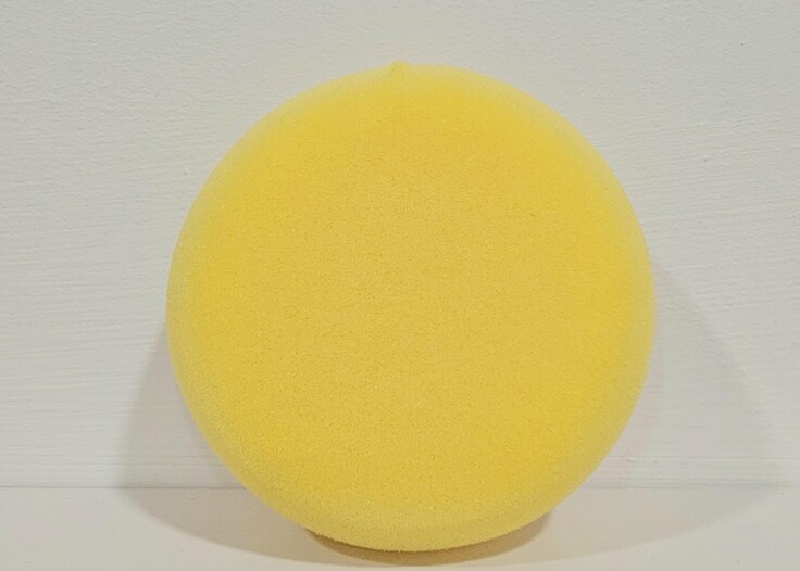 7.5cm Round Yellow Sponge