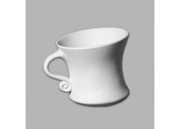 Bisque Dancing Tea Cup by Mayco