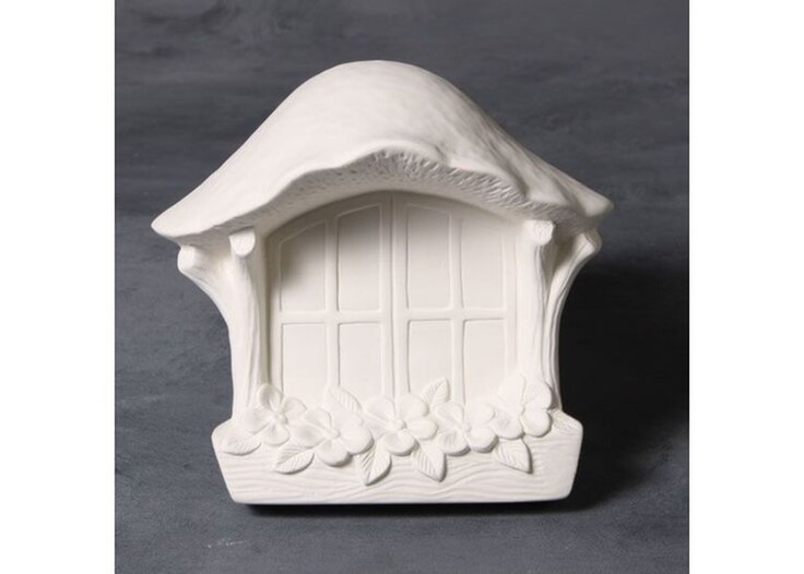 Bisque Fairy Window With Awning by Mayco
