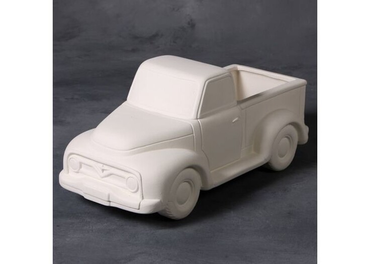 Bisque Vintage Truck Container by Mayco