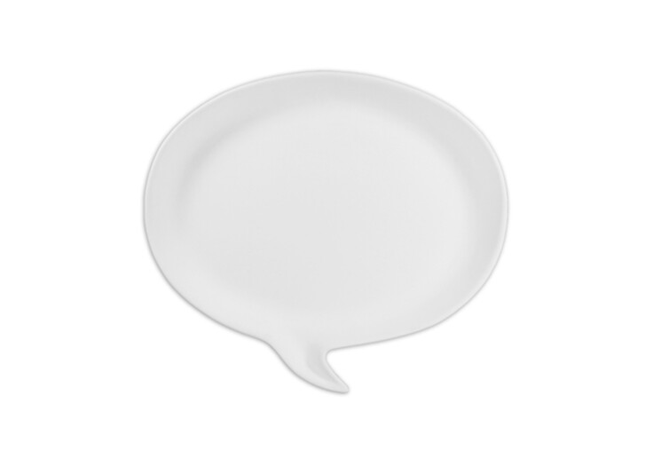 Message Me Plate: 8 x 7 - decorative