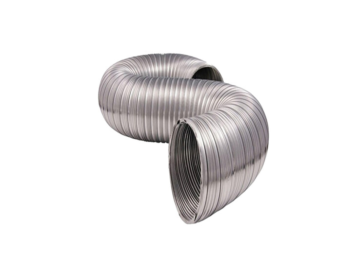 Semi rigid flexible aluminium ducting 80mm x 3000mm supplied with 2 hose clips