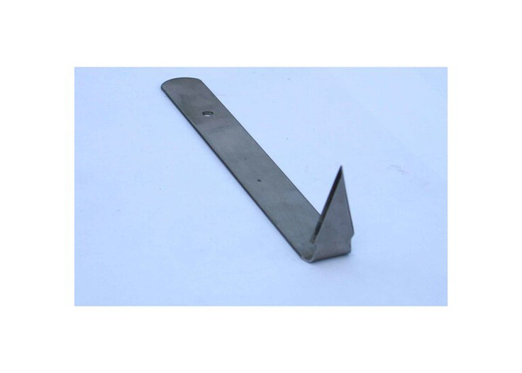 Straight Triangle: Flat steel handle with right angle end - large