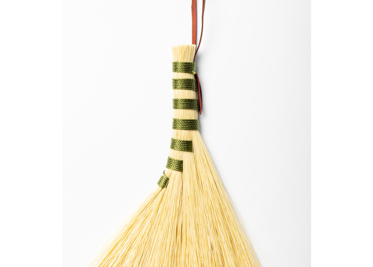 The Severn - Small Fan Hakeme Slip & Glaze Brush by Bristol Broomworks