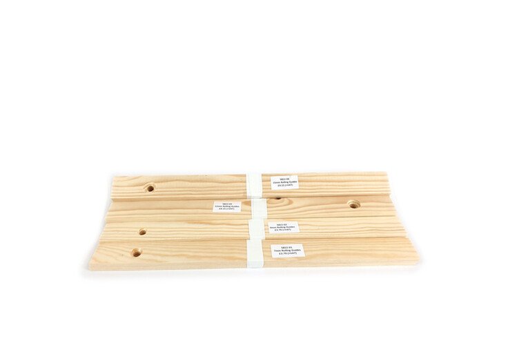 Wooden Rolling Guides: Set of 4 pairs 7mm, 10mm, 12mm & 15mm