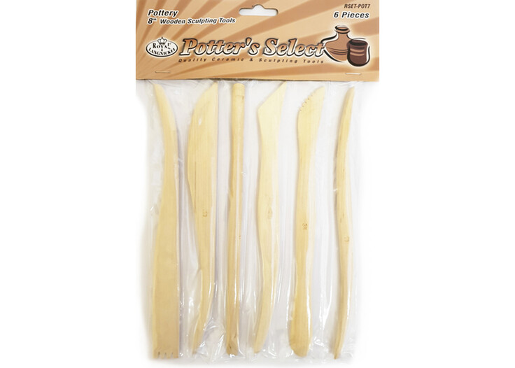 Wooden Sculpting/Modelling Tool Set/Kit 8 inch (6 Piece)