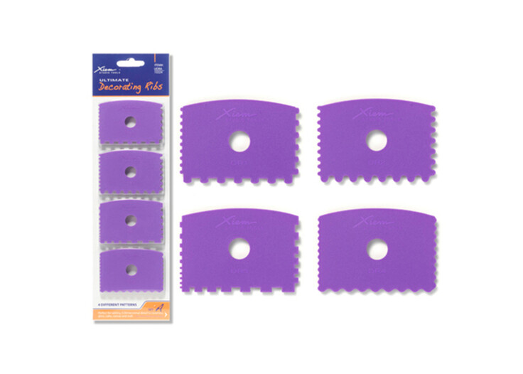 Xiem Decorating Ribs Set of 4: Firm flex, set A