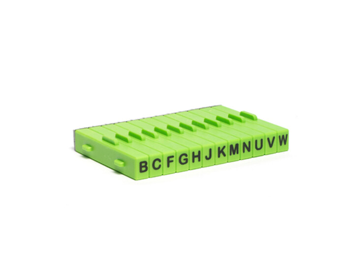 Xiem Extra Attachable Letters: Upper case 12 pcs 10x6mm