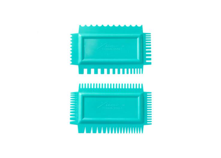 Xiem Texture Combs Set of 2: Soft flex, set B