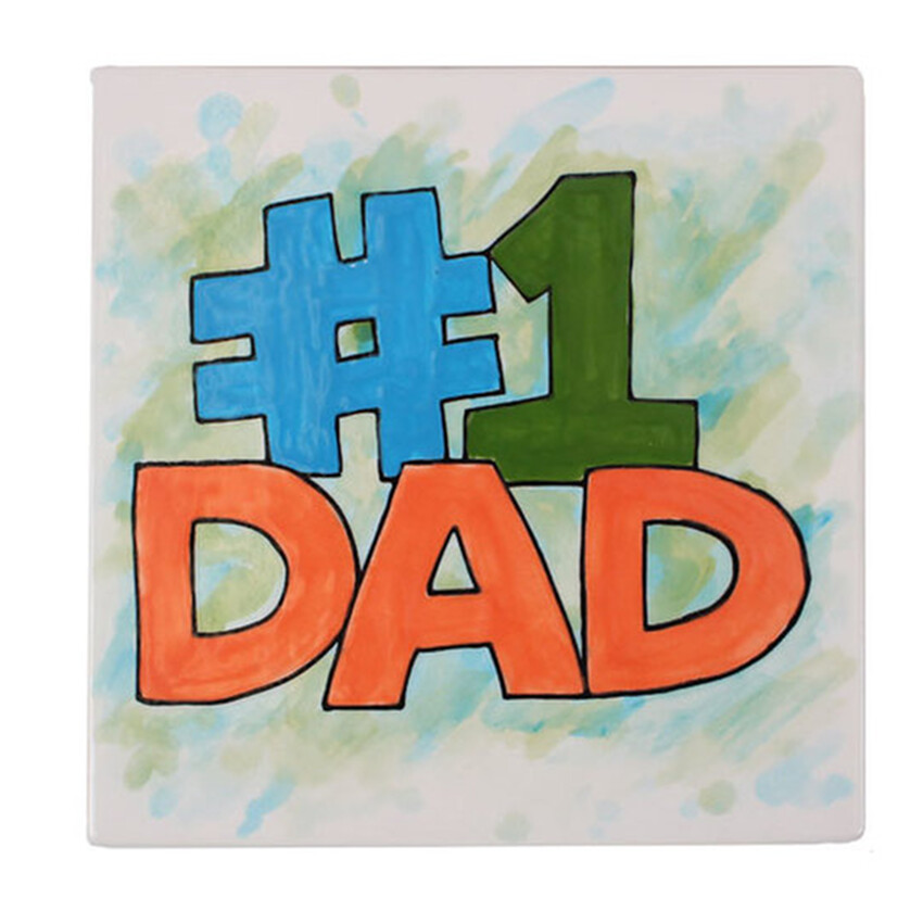 Photograph: #1 Dad Party Tile