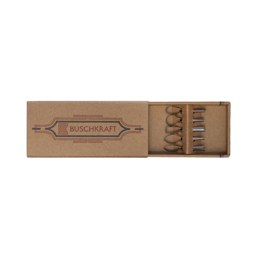Photograph: 5-Piece Dragonfly Tool Variety Arc Carving Blade Pack