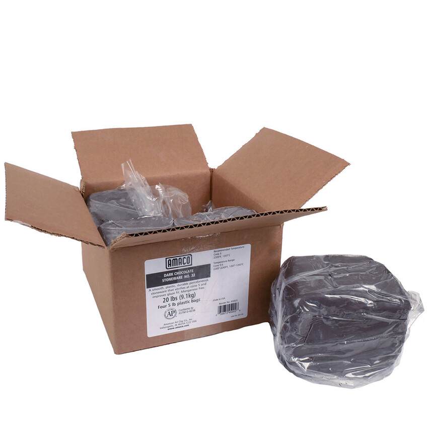 Photograph: Amaco Dark Chocolate Clay Body 20lb bag