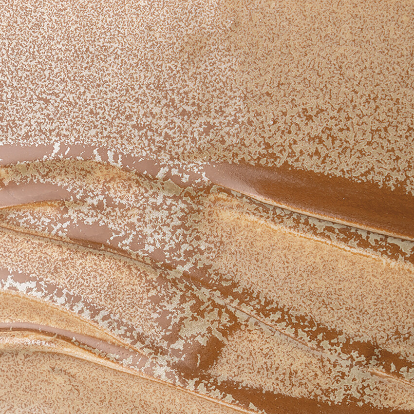 Photograph: AMACO Pearlescent Cone 5-6 Glaze: Umber Glow 473ml