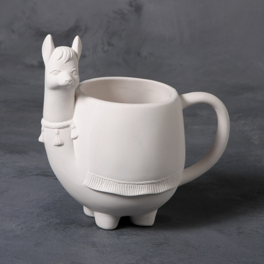 Photograph: Bisque Llama Mug by Mayco