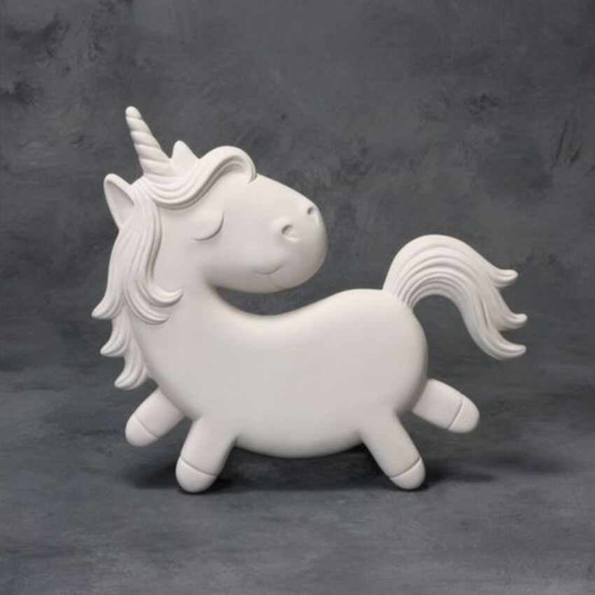 Photograph: Bisque Unicorn Plaque by Mayco