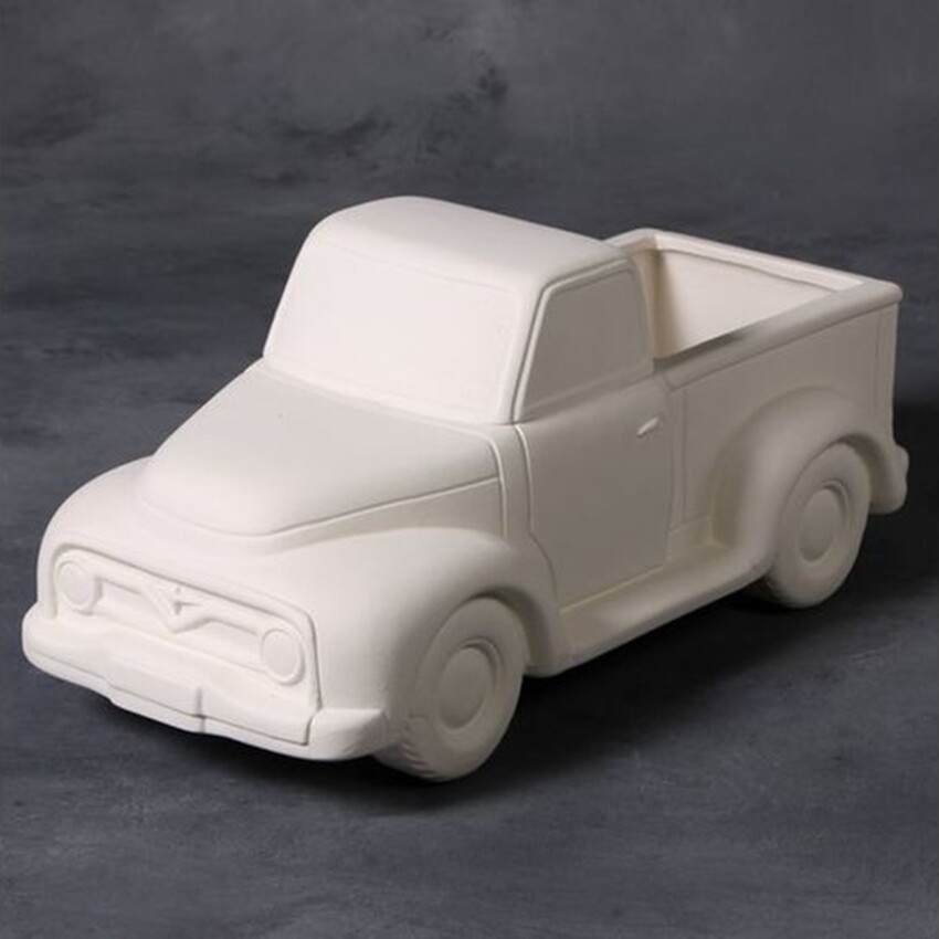 Photograph: Bisque Vintage Truck Container by Mayco
