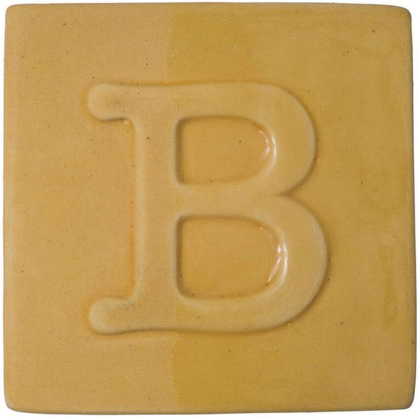 Photograph: Botz Engobes Brush On Glaze: Ochre Yellow 800ml