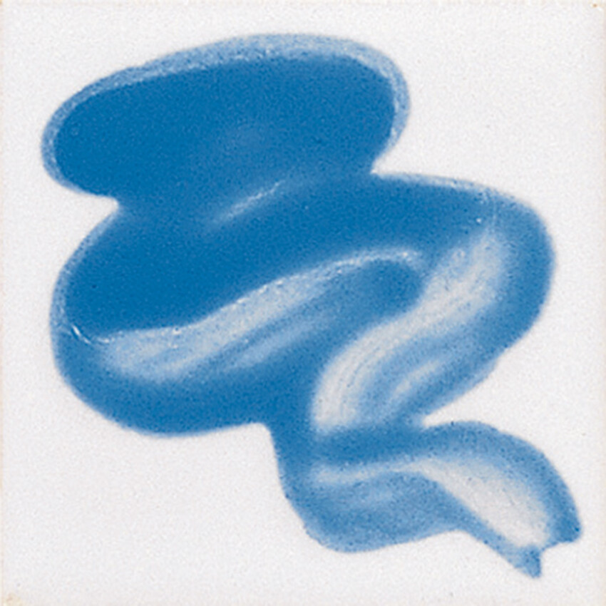 Photograph: Botz Unidekor Brush On Glaze:  Capriblau (Capri Blue) 30ml
