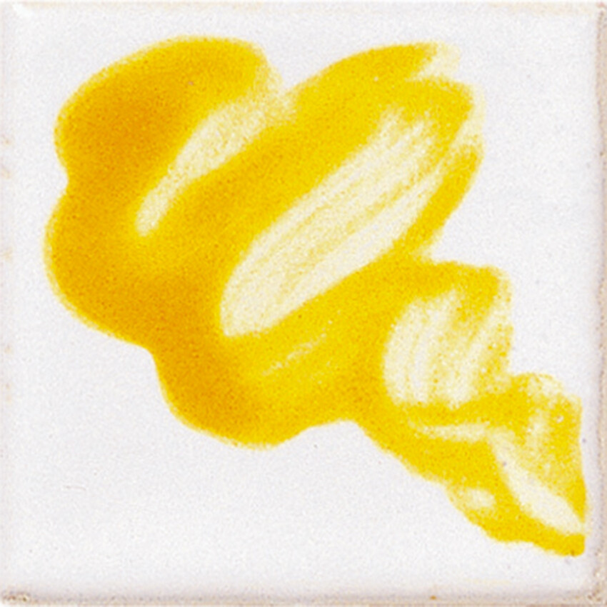 Photograph: Botz Unidekor Brush On Glaze:  Dottergelb (Egg Yellow) 30ml