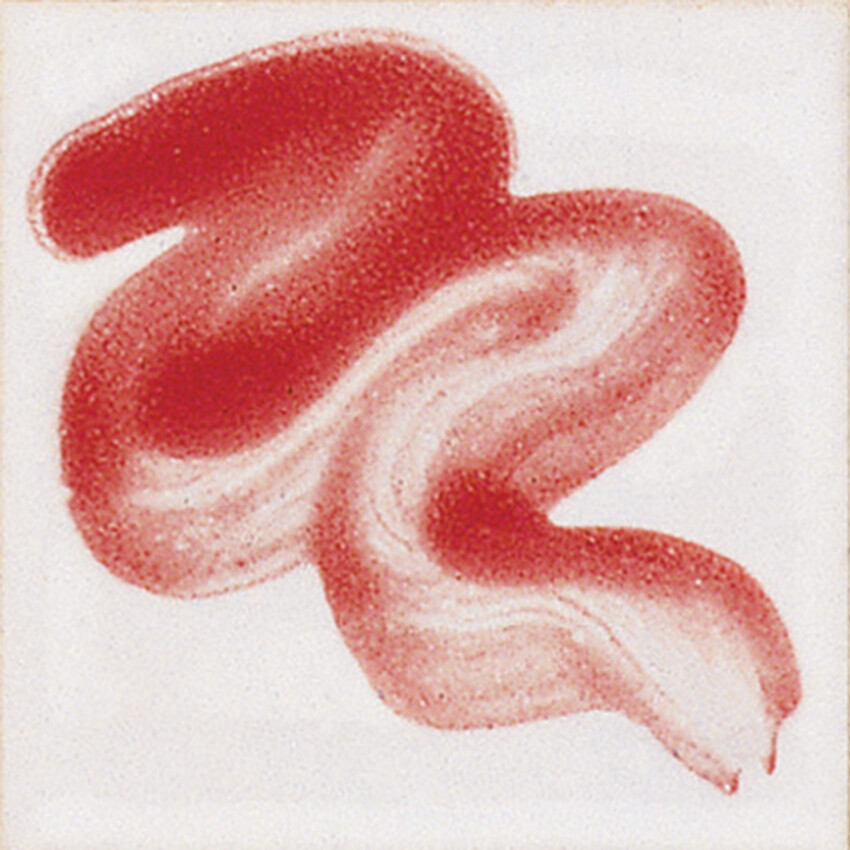 Photograph: Botz Unidekor Brush On Glaze:  Dunkelrot (Dark Red) 30ml