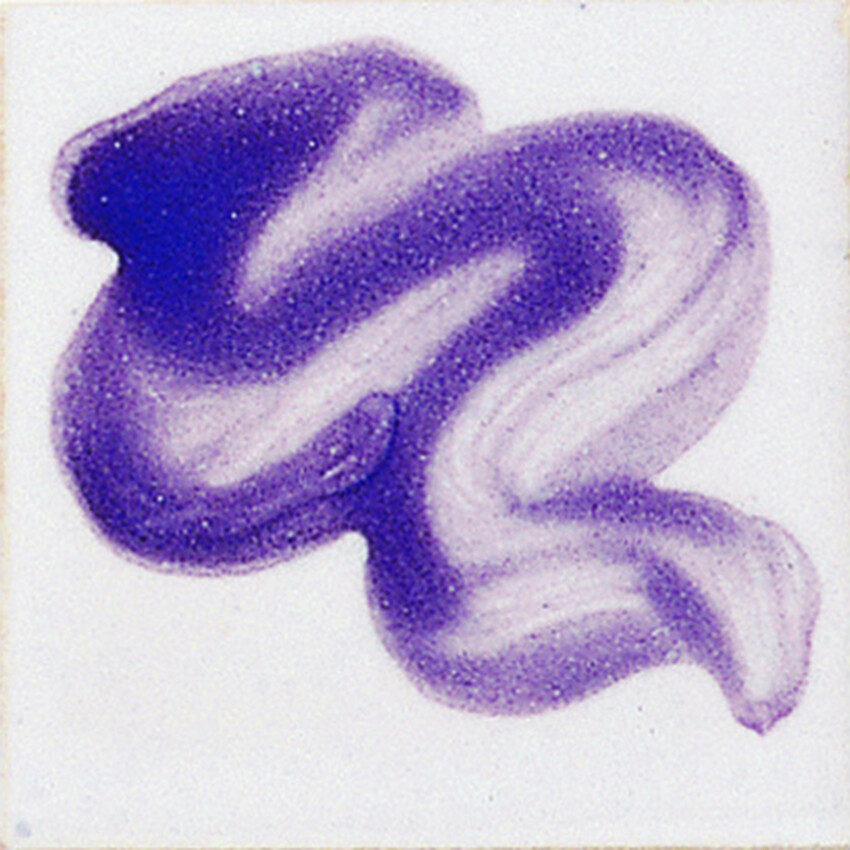 Photograph: Botz Unidekor Brush On Glaze:  Pflaumenblau (Plum Blue) 30ml