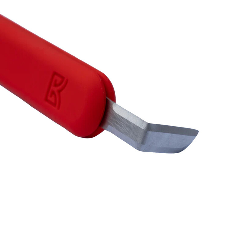 Photograph: Buschkraft Forge Tool - Red Handle with Fin Blade