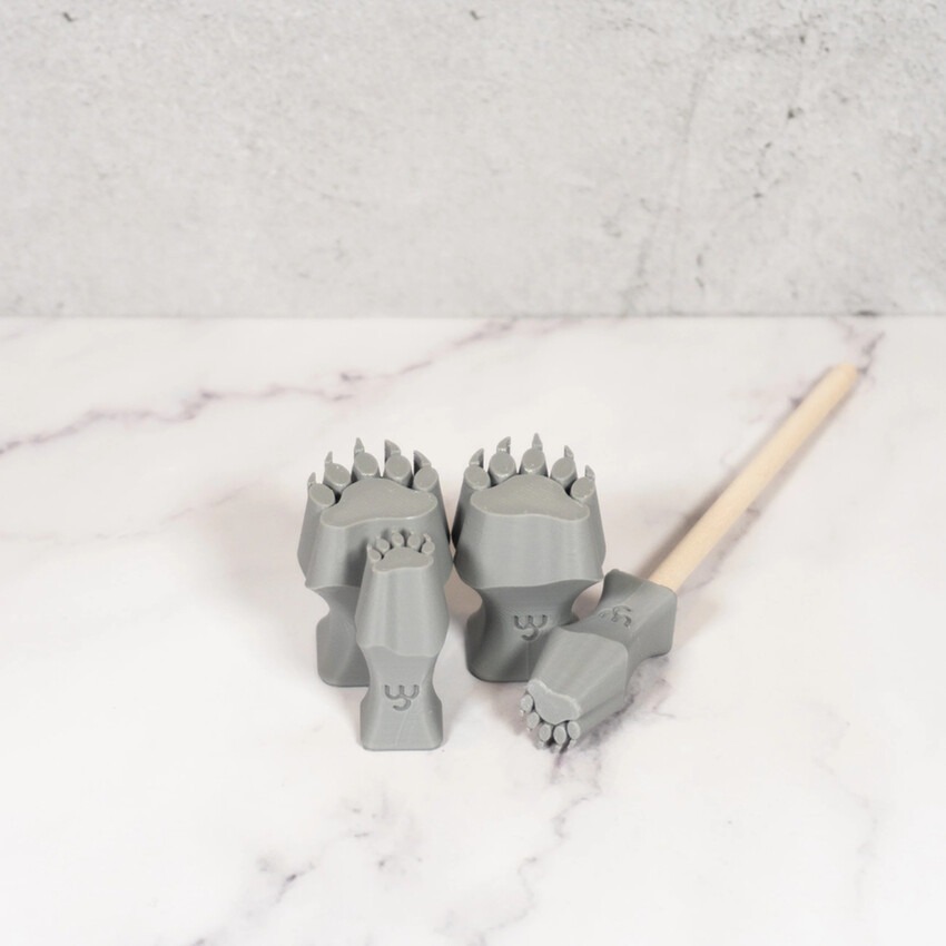 Photograph: Ceramind Stamp Set: Bear Paw