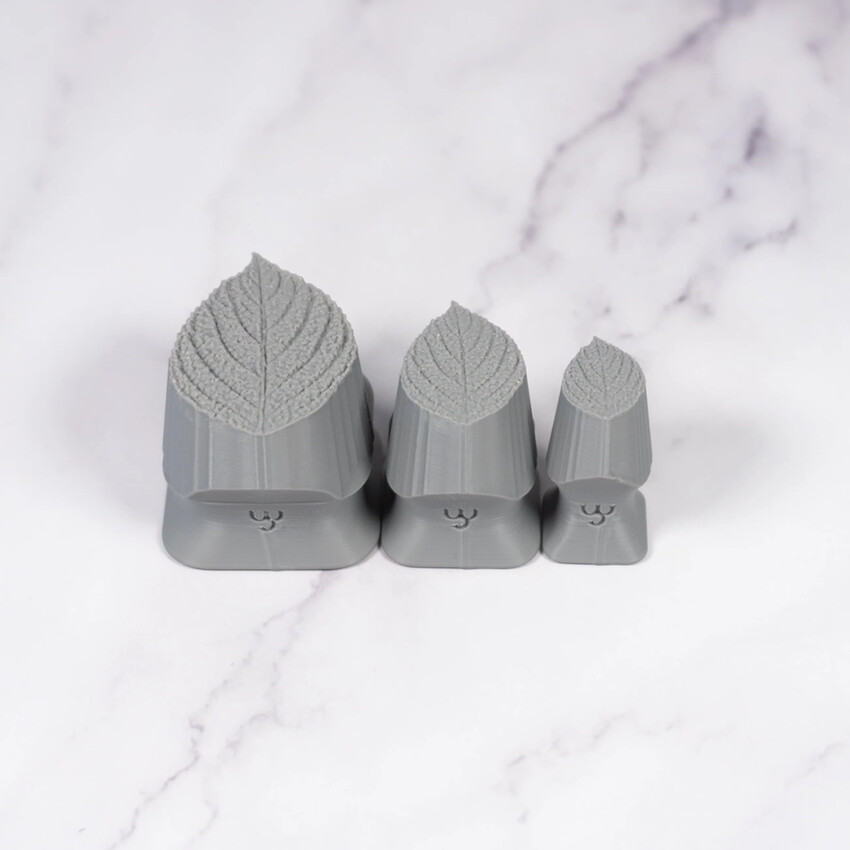 Photograph: Ceramind Stamp Set: Photo Textured Generic Leaf