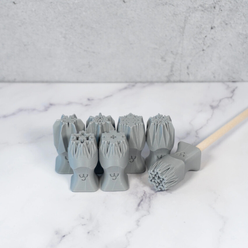 Photograph: Ceramind Stamp Set: Six Sided Snowflake
