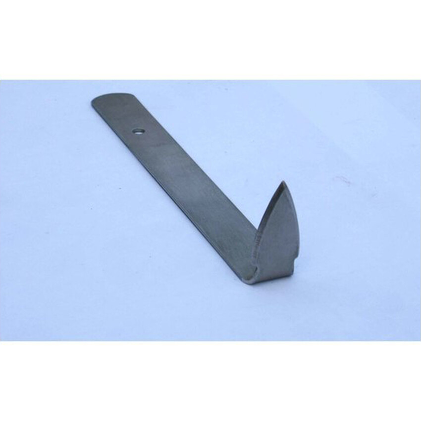 Photograph: Curve Triangle: Flat steel handle with right angle end - large