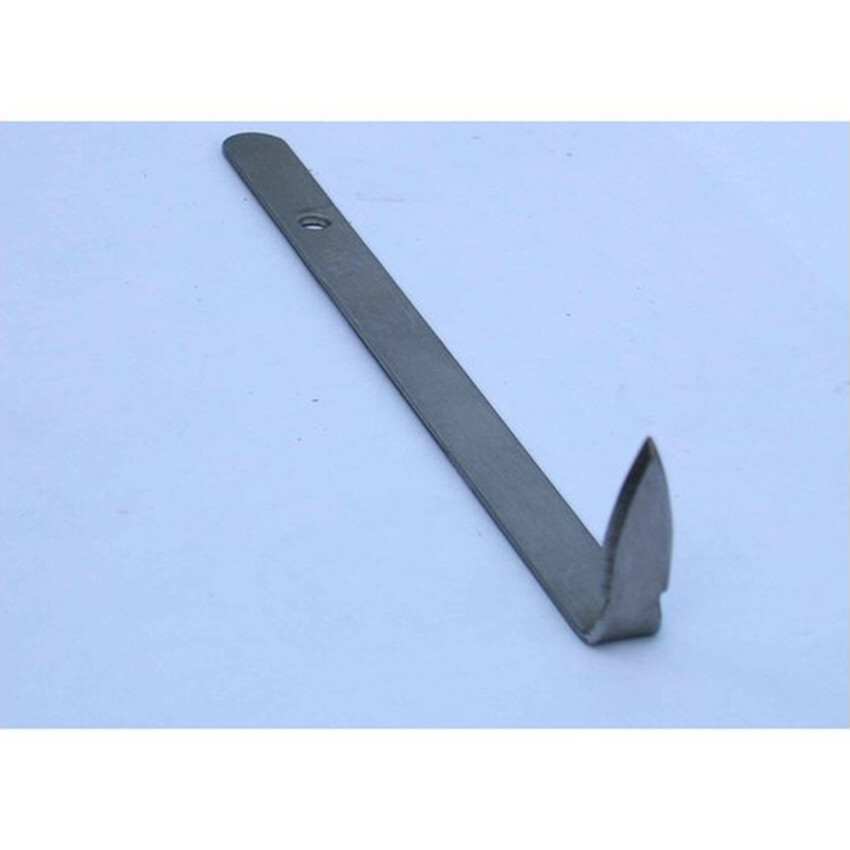 Photograph: Curve Triangle: Flat steel handle with right angle end - small