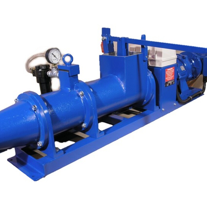 Photograph: De-Airing Pugmill with a 100mm outlet