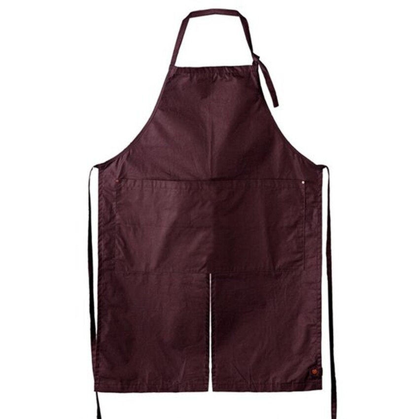 Photograph: Fieldware Waxed Cotton Split Bib Apron - Modern Sloe