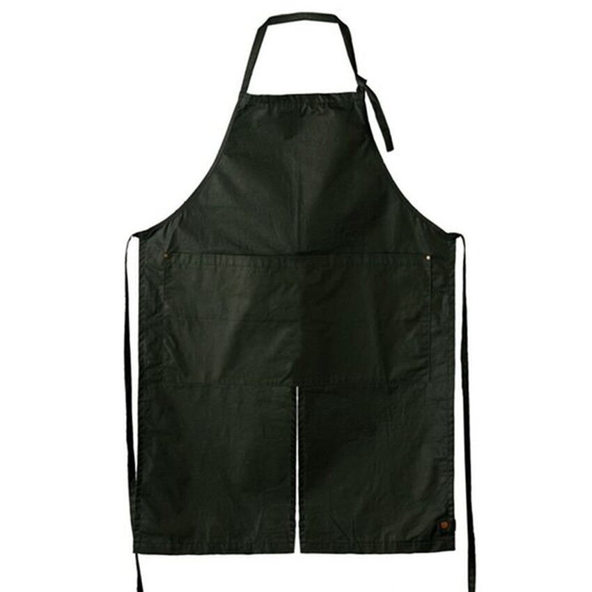 Photograph: Fieldware Waxed Cotton Split Bib Apron - Rocket