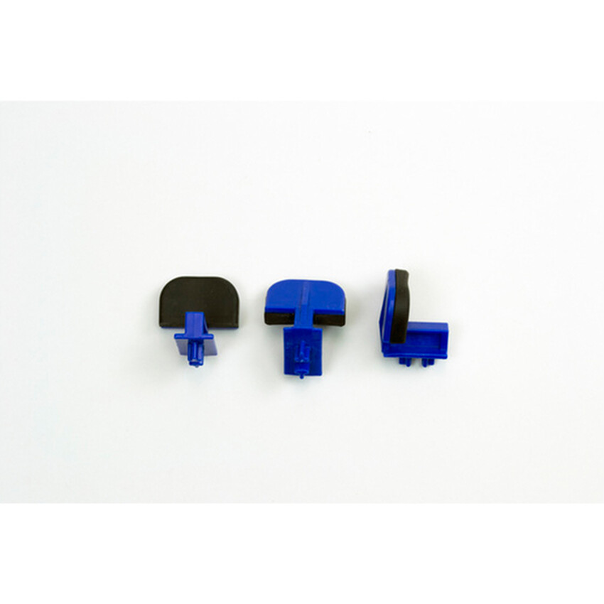 Photograph: Giffin Grip Blue Tall Wide Sliders set of 3