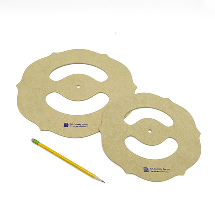 Photograph: GR Pottery Forms: Iris Rim Template 2pack