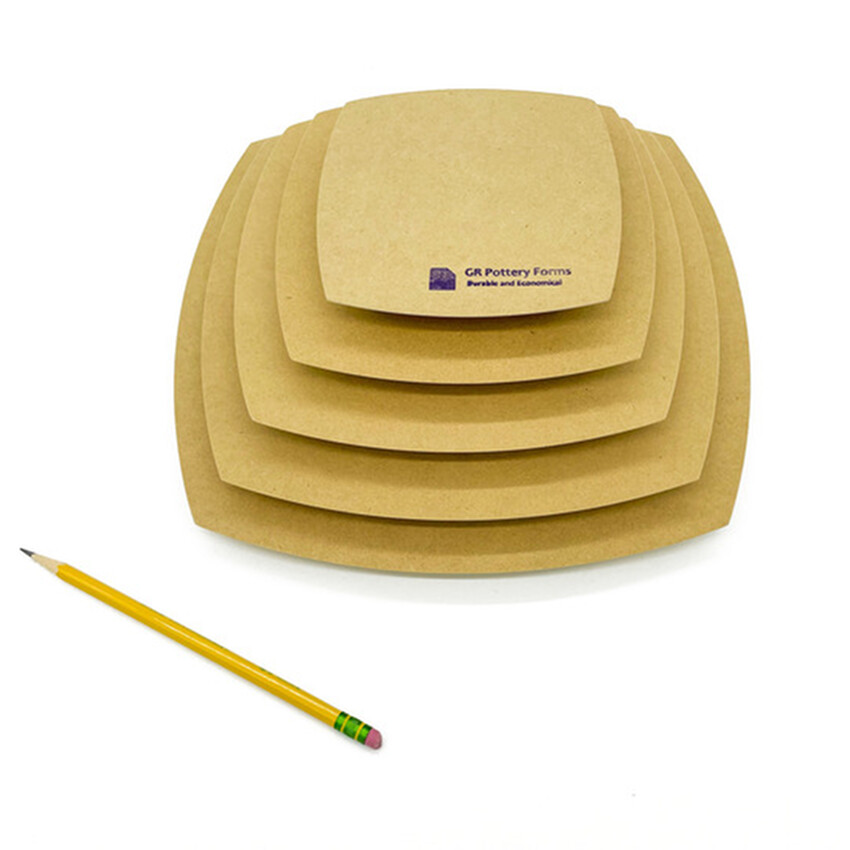 Photograph: GR Pottery Forms: OG Spherical Sq Stack Pack (5 Piece)