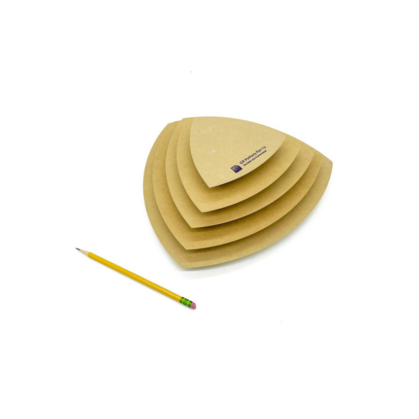Photograph: GR Pottery Forms: OG Spherical Triangle Stack Pack (5 Piece)