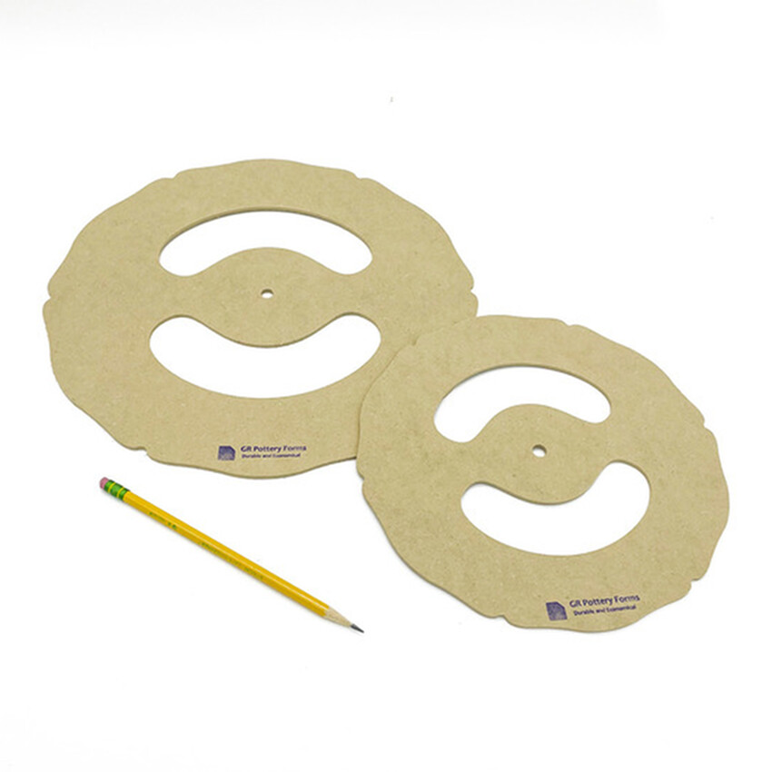 Photograph: GR Pottery Forms:  Poppy Rim Template 2 Pack (9.5 & 12.5)