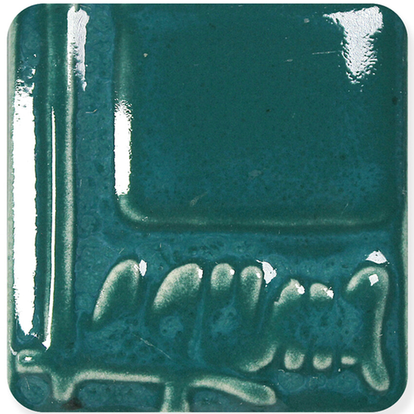 Photograph: Laguna Mystic Cone 5 Brush-On Glaze: Power Turquoise 1PT