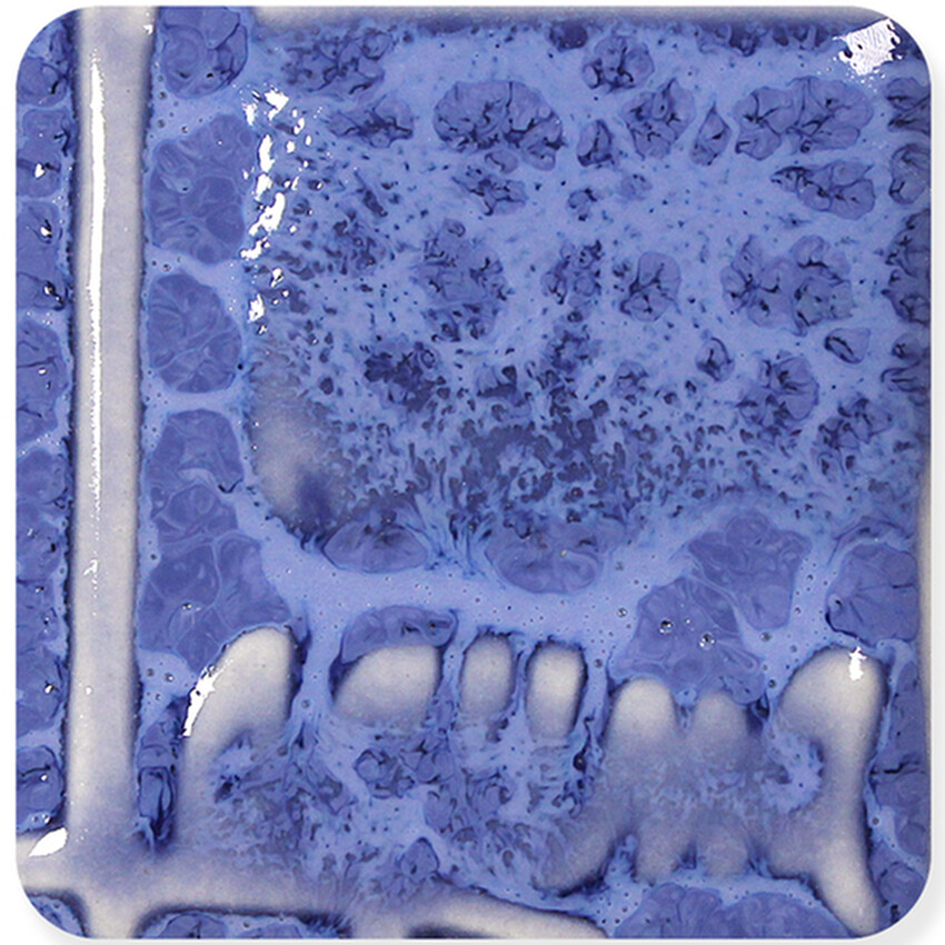Photograph: Laguna Mystic Cone 5 Brush-On Glaze: Spotted Blue 1PT