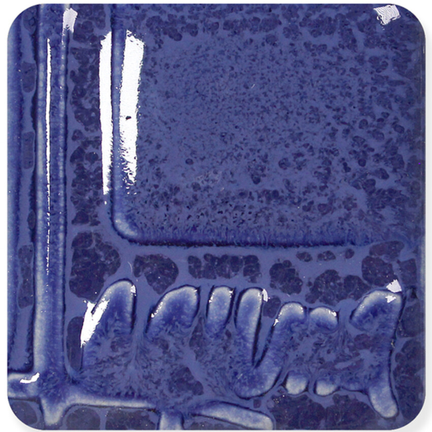 Photograph: Laguna Mystic Cone 5 Brush-On Glaze: Turbulent Indigo 1PT