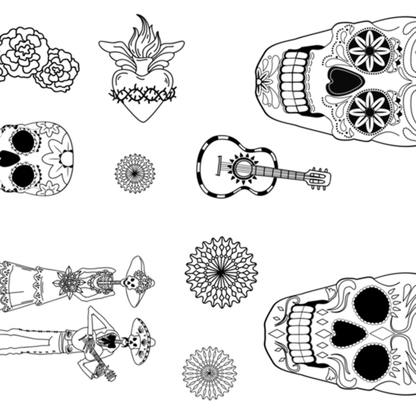 Photograph: Mayco Designer Silkscreen: Day of the Dead
