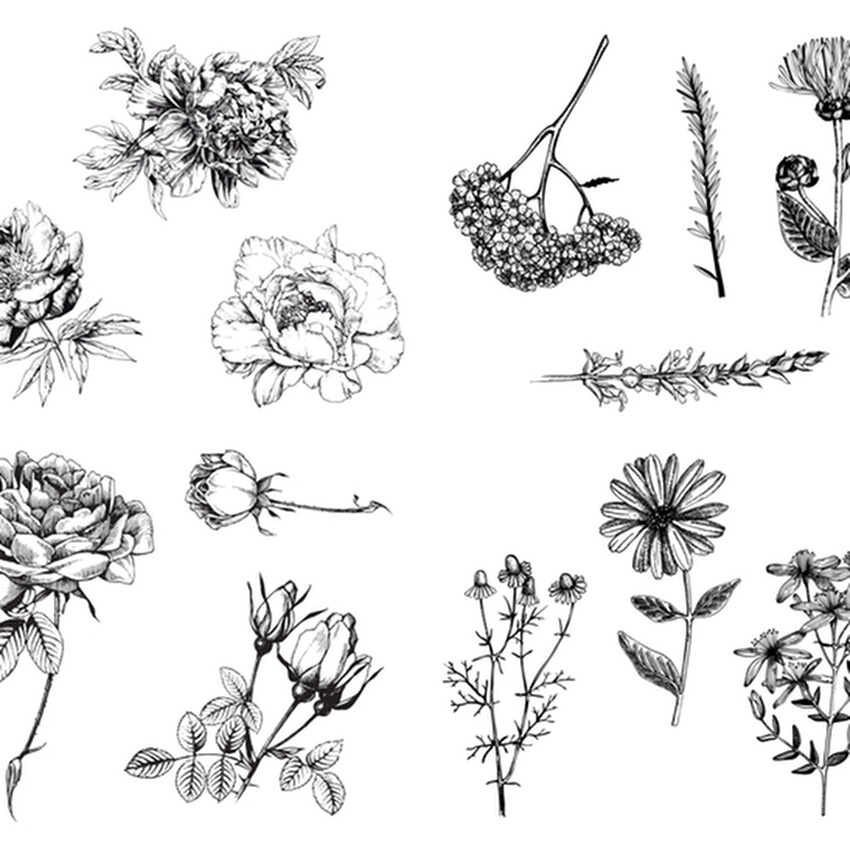 Photograph: Mayco Designer Silkscreen: Flowers