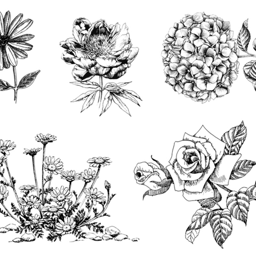 Photograph: Mayco Designer Silkscreen: Flowers